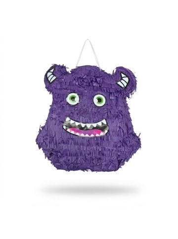 relaxdays 3-tlg. Pinata Set "Monster" in Lila
