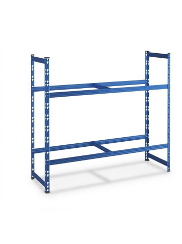 relaxdays Reifenregal in Blau - (B)110 x (H)100 x (T)35 cm