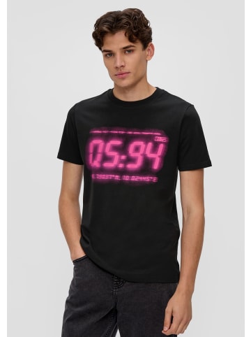 QS T-Shirt in 99D0_schwarz