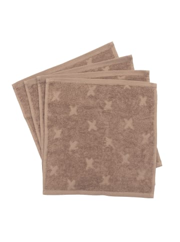 müsli Waschlappen 4er-Pack in Walnut