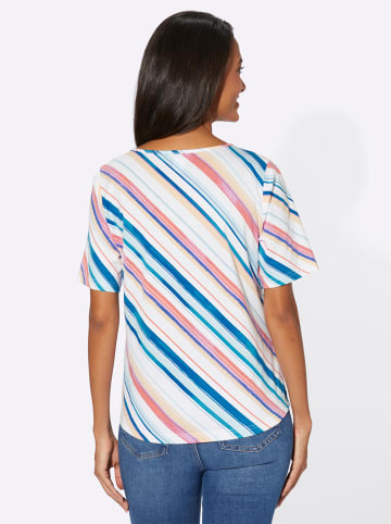 WITT WEIDEN Streifenshirt in mint-orchidee-bedruckt