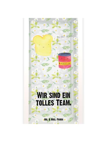 Mr. & Mrs. Panda Laterne Toast Marmelade mit Spruch in Transparent