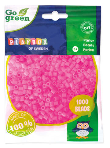 Playbox Bügelperlen Go green Midi 1000 Stk. rosa - ab 5 Jahren