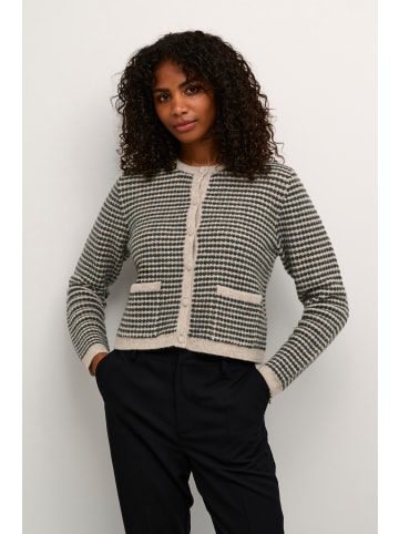 Kaffe Strickjacke KAellery Regular fit in Feather Gray/ Black Structure