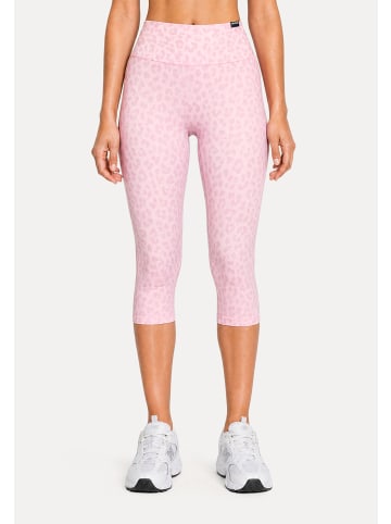 SMILODOX LEO Capri Leggings Velvara in Rosa Leo