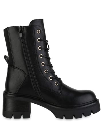 VAN HILL Schnürstiefeletten Eleni in Schwarz