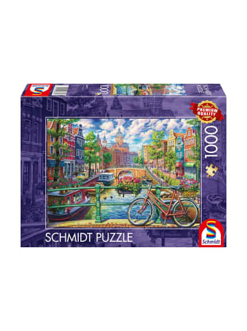 Schmidt Spiele Puzzle Amsterdamer Grachtenzauber, 1000 Teile, ab 8 Jahre