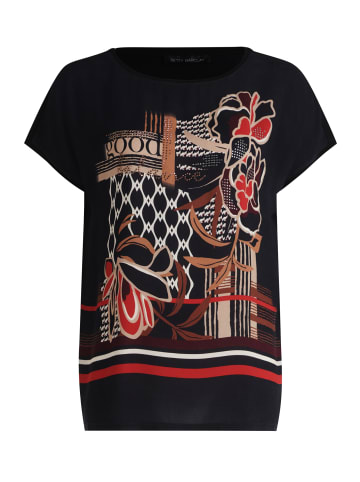 Betty Barclay Blusenshirt mit Aufdruck in Schwarz/Rot