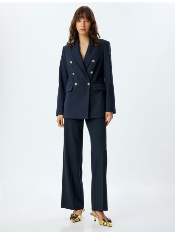 KOTON Blazer in Marineblau Gestreift