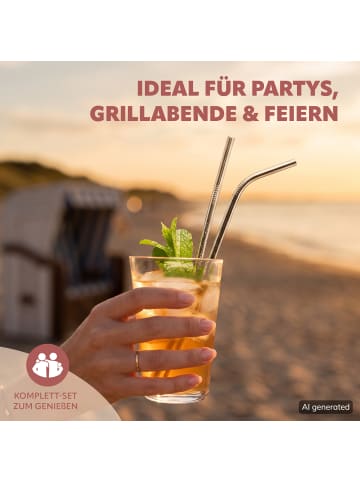 bremermann 8er Edelstahl-Trinkhalme