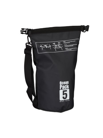 relaxdays Ocean Pack in Schwarz - 5 l