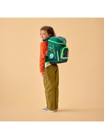 Ergobag Grundschulranzen-Set, CUBO "Bärtastisch" 5-tlg. in Grün