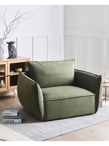 Beliani Sessel KUNES in Grün - (W) 124 x (H) 78 x (L) 94 cm