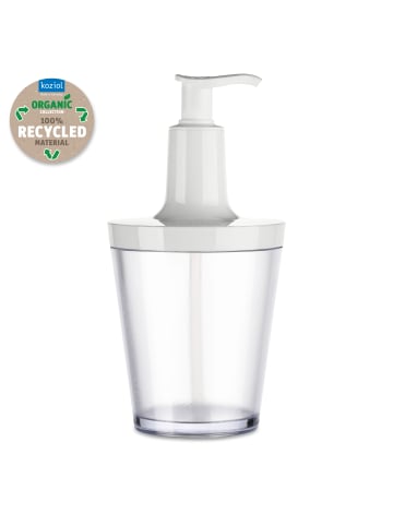 koziol FLOW - Seifenspender 250ml in recycled white