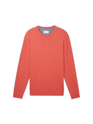 Tom Tailor Pullover in soft red melange