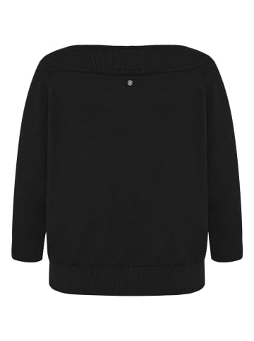 Zero  Strickpullover im Camen-Look in Black Beauty