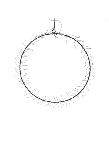 MARELIDA LED Kranz Türkranz Weihnachtskranz Lichtkranz 130LED D: 30cm schwarz