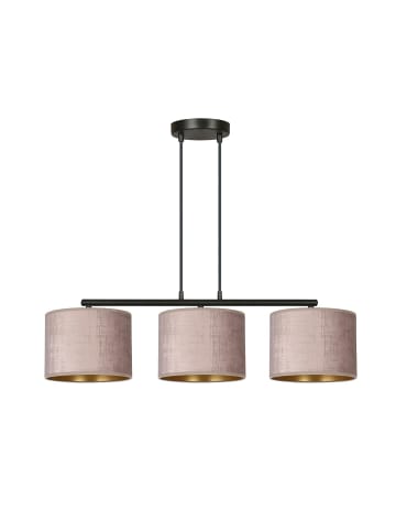 Licht-Erlebnisse Pendelleuchte (B)18 x (L)72 x (T)100 cm in Schwarz Rosa Gold