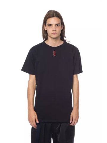 Nicolo Tonetto Schwarz Baumwolle Herren T-Shirt