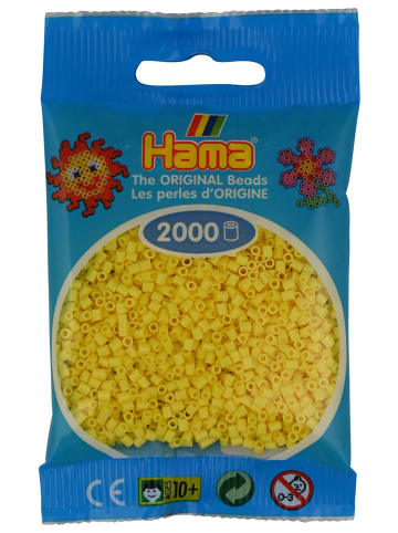 Hama Beutel mit 2000 Mini-Bügelperlen hellgelb - ab 10 Jahren