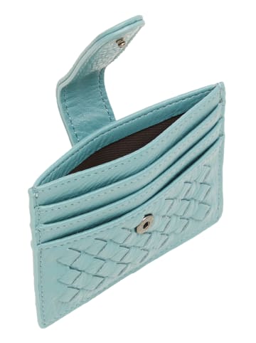 Usha Damen Portemonnaie in Grau Blau