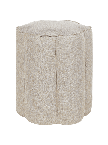 Beliani Pouf TAPPEN in Beige - (W) 39 x (H) 45 x (L) 39 cm
