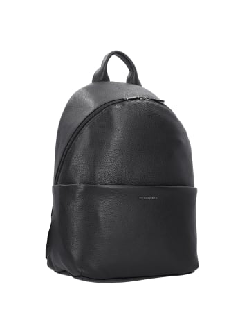 Mandarina Duck Mellow Leather Rucksack Leder 37 cm Laptopfach in nero