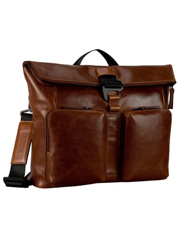 Leonhard Heyden Porto Umhängetasche Leder 32 cm braun