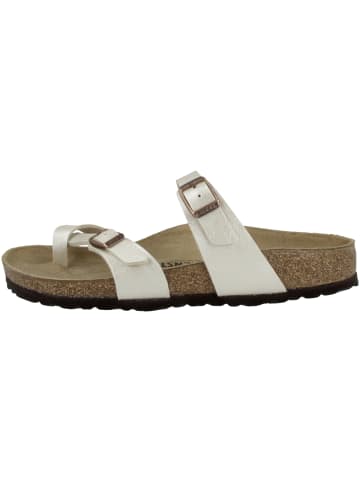 Birkenstock Pantolette Mayari Birko-Flor schmal in weiss