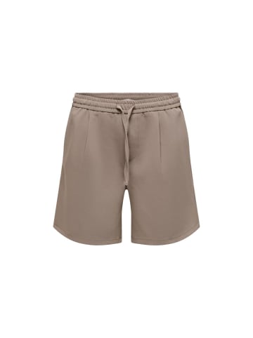 ONLY & SONS Beige Recyceltes Polyester Bermudashorts
