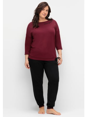 sheego Oversize-Shirt in weinrot