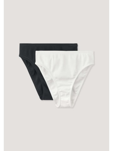 Hessnatur Taillenslip High Waist 2er-Set in naturweiss