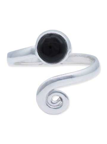 mantraroma 925er Silber - Ringe verstellbar mit Onyx