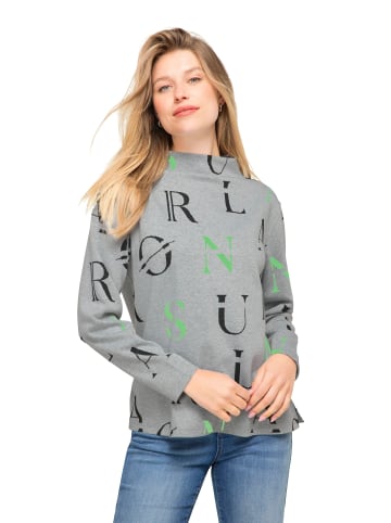 LAURASØN Sweatshirt in grau melange