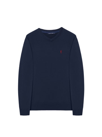 Polo Club Pullover in Navy Blau