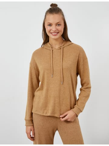 KOTON Schlafanzug Strickoberteil in Braun
