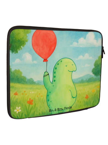 Mr. & Mrs. Panda Laptop Tasche Schildkröte Luftballon Design ohn... in Weiß