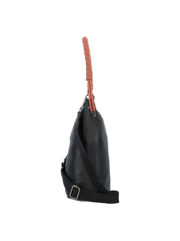 FREDs BRUDER Nea Schultertasche Leder 32 cm in black