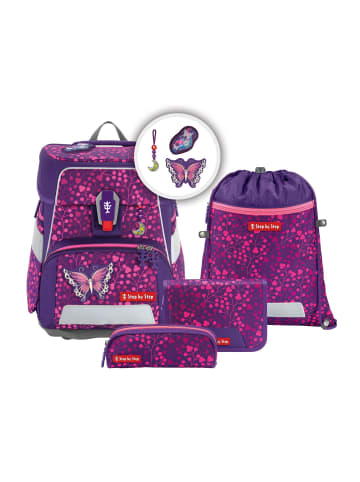 Step by Step Space Shine Schulranzen-Set 5-teilig Butterfly Night Ina