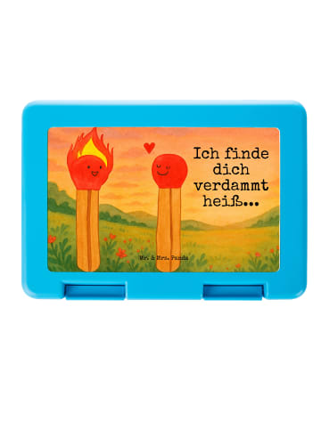 Mr. & Mrs. Panda Bento Box Streichhölzer Design mit Spruch in Weiß