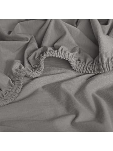 Erwin Müller Single-Jersey Boxspring-Spannbettlaken Murnau in grau
