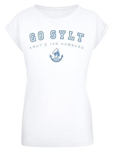 F4NT4STIC Extended Shoulder T-Shirt PLUS SIZE  Go Sylt in weiß