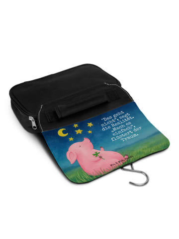 Mr. & Mrs. Panda Kosmetiktasche Schwein Glück Design mit Spruch in Weiß