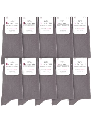 Occulto 10er Pack Businesssocken Inge in Grau