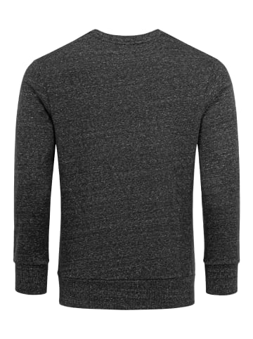 Amaci&Sons Sweatshirt mit Rundhalsausschnitt DURHAM in Schwarz