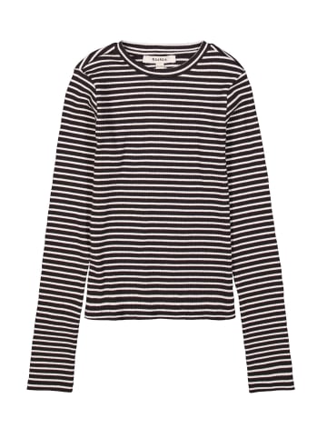 Garcia Longsleeve klassisches Ringelmuster in off black