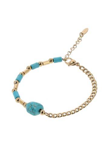 grassland Women Chain Bracelet in Gold Turquoise