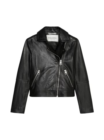 Marc O'Polo Biker-Lederjacke regular in Schwarz