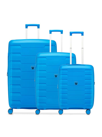 Roncato Skyline 2.0 4 Rollen Kofferset 3-teilig mit Dehnfalte bluette
