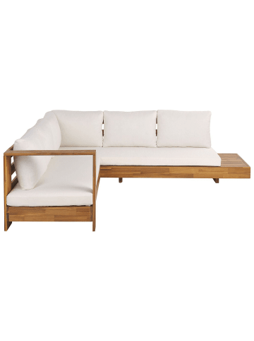 Beliani 2-tlg Sitzgruppe MARETTIMO in Braun/Weiß